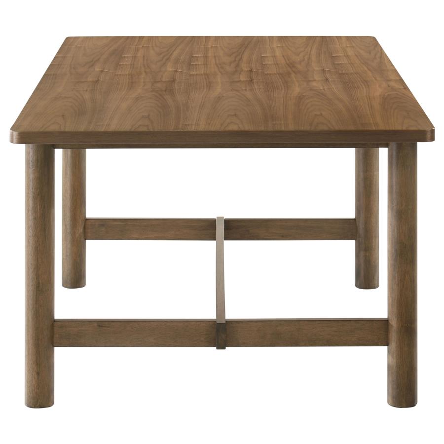 CRESTMORE 7-PIECE RECTANGULAR DINING TABLE SET WALNUT