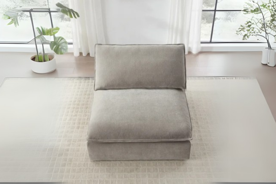 Sereen Fabric Armless Chair