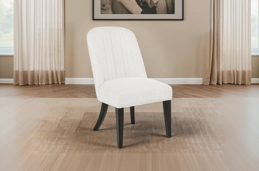 Leandro Upholstered Dining Side Chair Cream (Set of 2) 115392