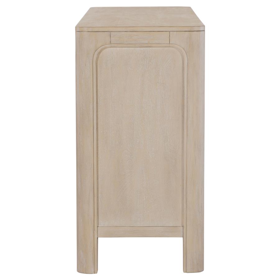 Solano Sliding Door Dining Sideboard Server Weathered Mango 115505
