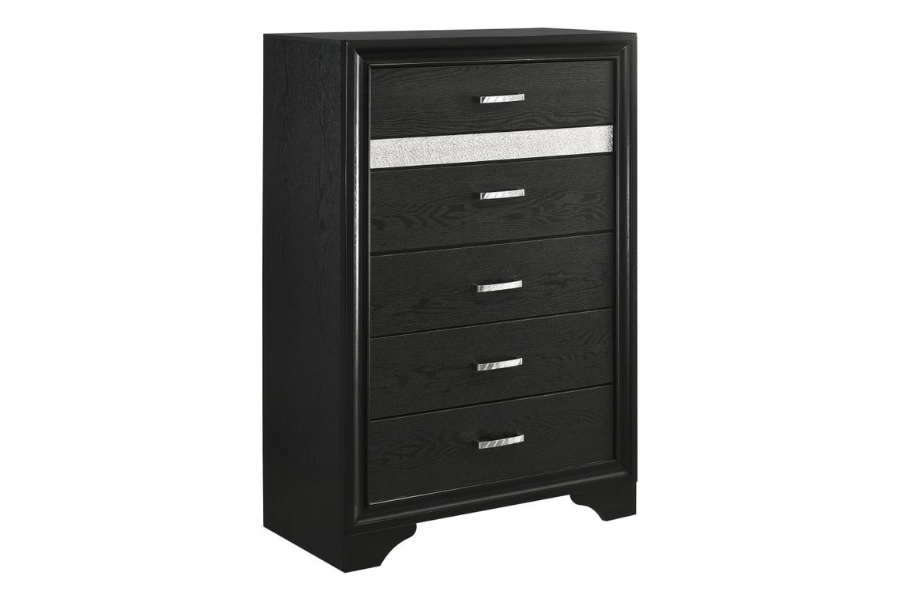 Miranda 5-piece Eastern King Bedroom Set Black	206360KE-S5 Coming Soon