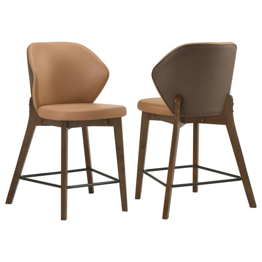 Randolph Upholstered Counter Height Chair Butterscotch (Set of 2)
