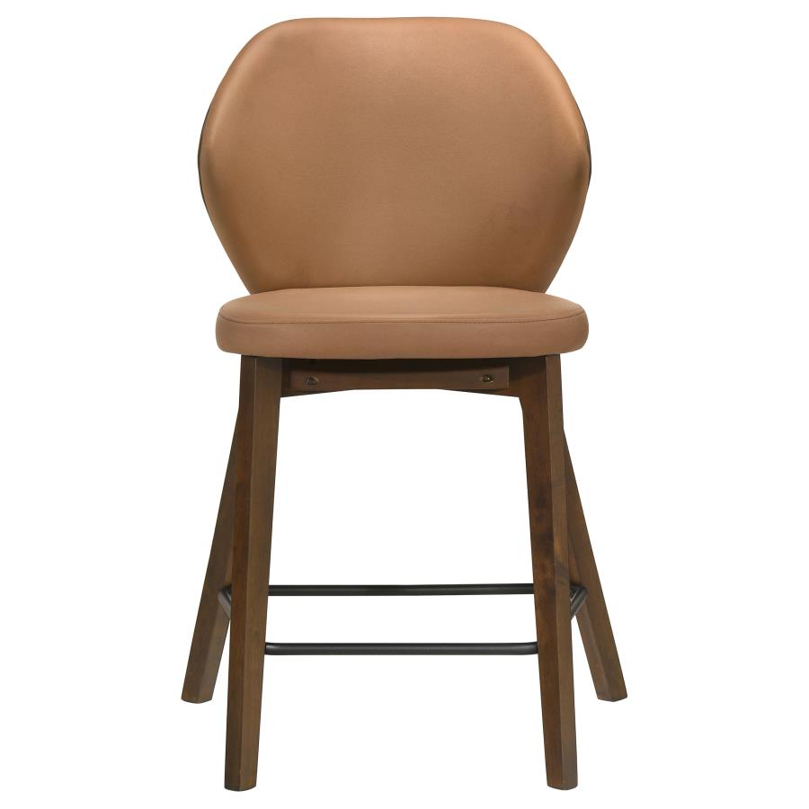 Randolph Upholstered Counter Height Chair Butterscotch (Set of 2)