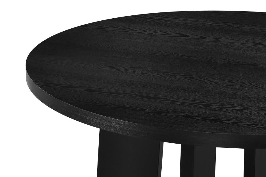Strouse 5-piece Dining Set Wheat and Black