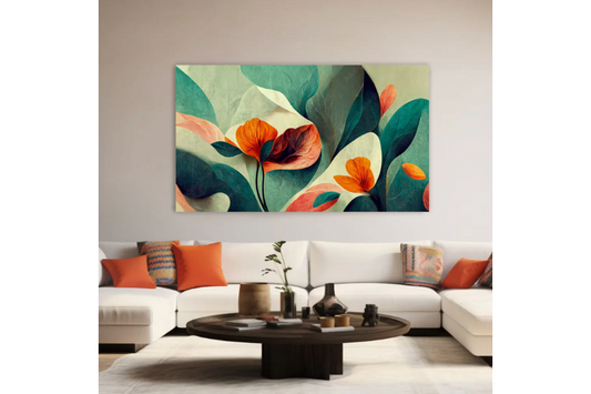 NC-82 PEONY Vector Floral Spring Modern Wall Art TG