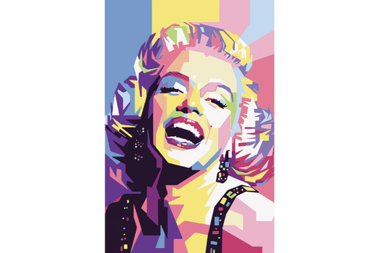 POP-12 DIVA Marilyn Mosaic Pop Modern Wall Art TG