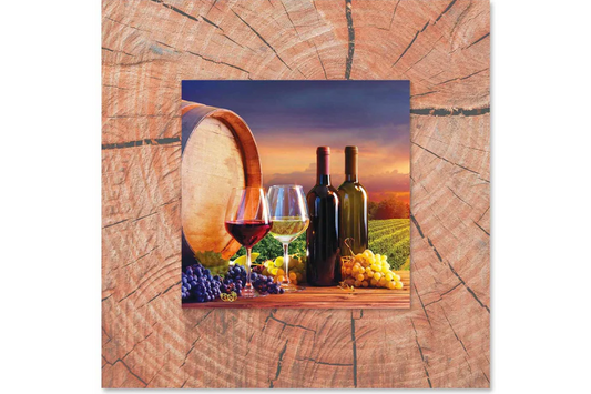 TREXO Vineyard with Background Miniature Fine Wall Art TG