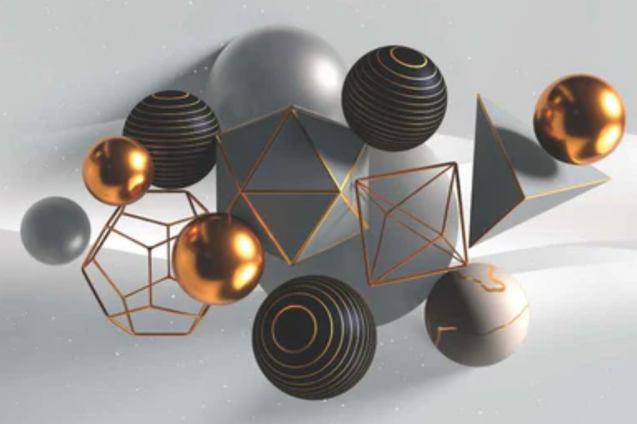 SULC-55 REGAL Grey Ornamental Delight Modern Wall Art TG