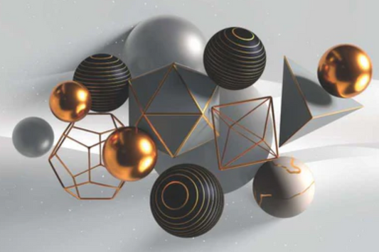 SULC-55 REGAL Grey Ornamental Delight Modern Wall Art TG