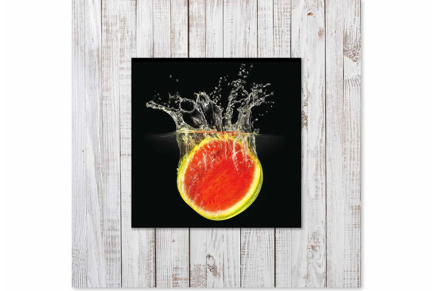 LYTOR Watermelon with Background Miniature Fine Wall Art TG