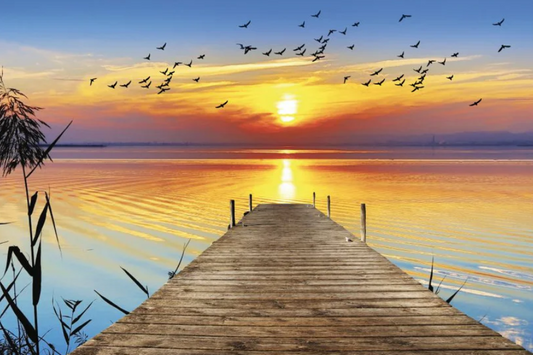 NC-19 AURORA Radiant Dawn's Vibrant Modern Wall Art TG