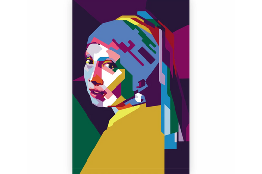 POP-02 DAME Radiant Girl Pop Art Modern Wall Art TG