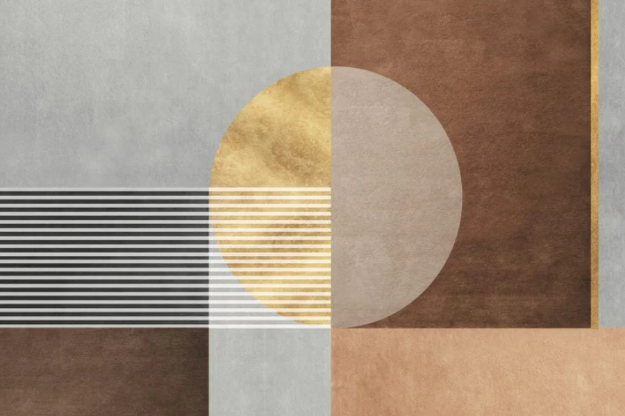 NC-32 GEOMETRIC Dynamic Digital Abstract Modern Wall Art TG