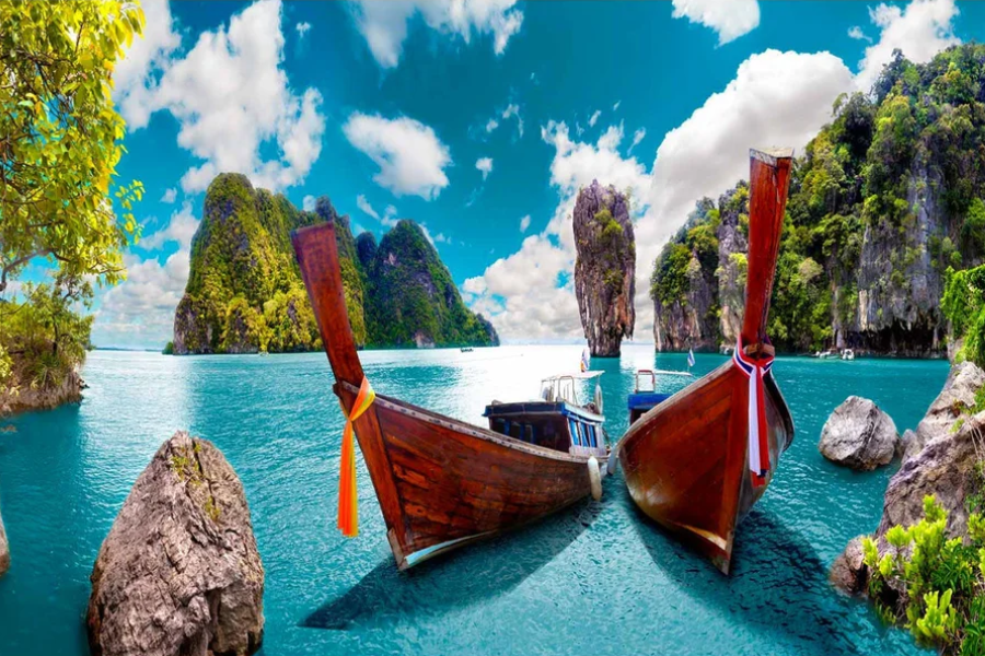 MARINA Phi Phi Sails Modern Wall Art TG