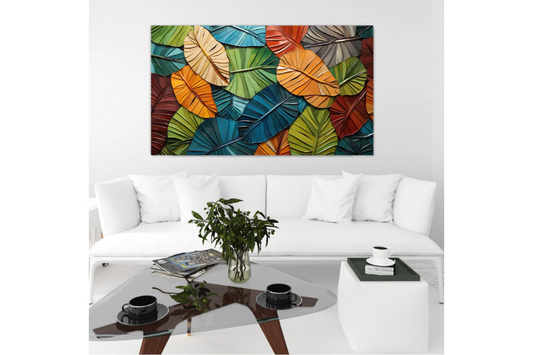 NC-90 AUTUMN Watercolor Painting Print in 3D Vision Wall Art TG