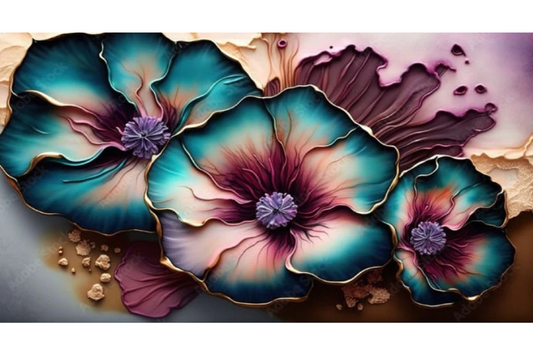 NC-87 VIOLET Bright Orchid Modern Wall Art TG