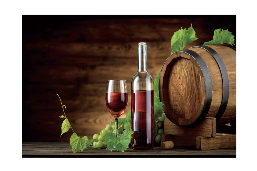 SU-48203 BECK Grape & Wine Wall Art Print TG
