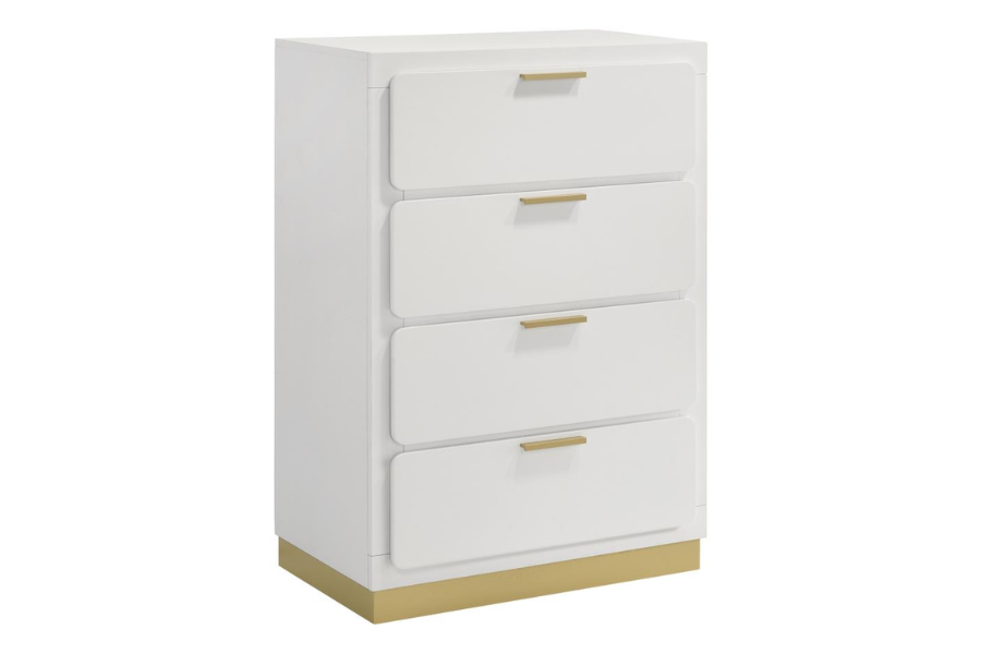 Caraway 4-drawer Bedroom Chest White