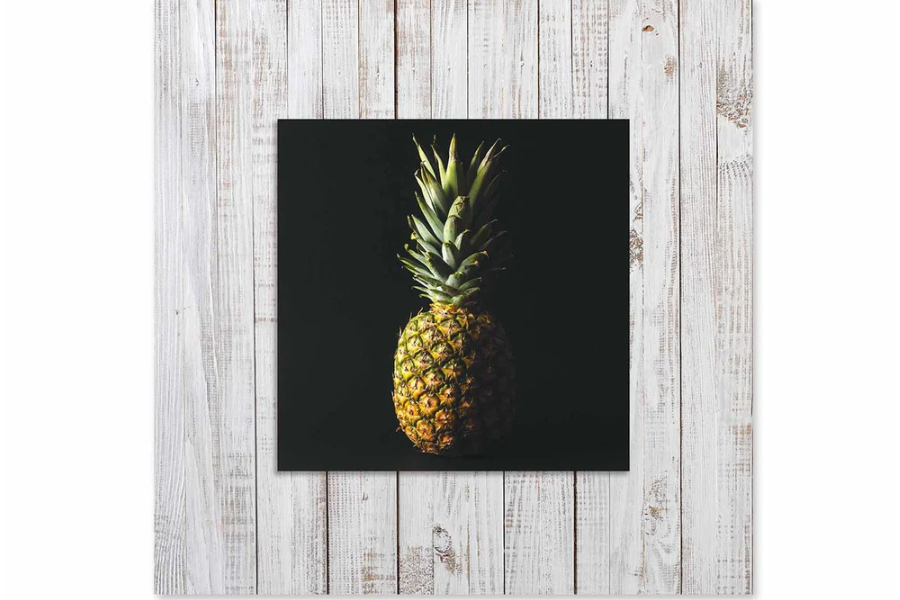 LORAN Pineapple with Background Miniature Fine Wall Art TG