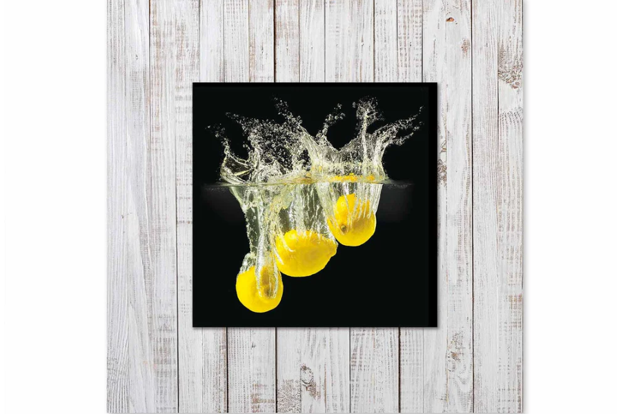 PYLOR Lemon with Background Miniature Fine Wall Art TG