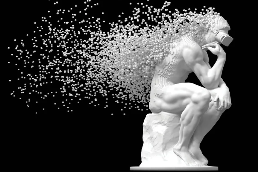 HOMME Thinking Man Modern Wall Art TG