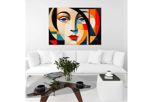 NC-92 JOHANE Mosaic Woman Face Wall Art TG