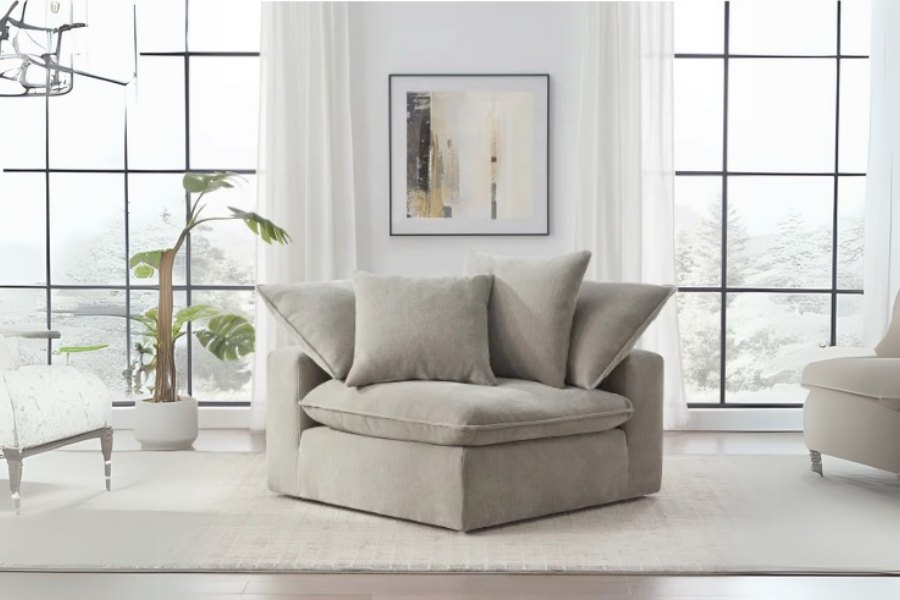 Sereen Fabric Corner Chair with 2 Pillows