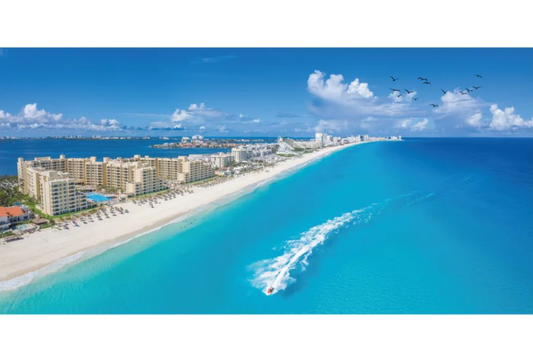 NC-01 RIPPLE Cancun Landscape View Wall Art Print TG