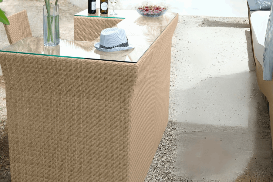 Panama Jack Austin Bar with Glass PJO-3801-NAT-BC-GL