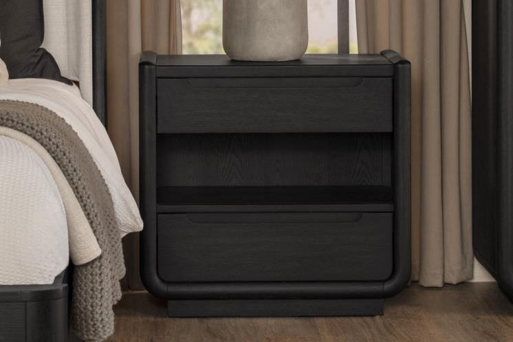 Leandro Dresser Mirror Burnished Black 222494 - Venini Furniture 