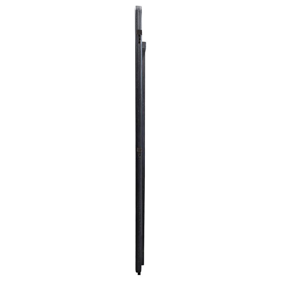 Leandro 76-inch Full Length Floor Mirror Burnished Black 222498 - Venini Furniture 