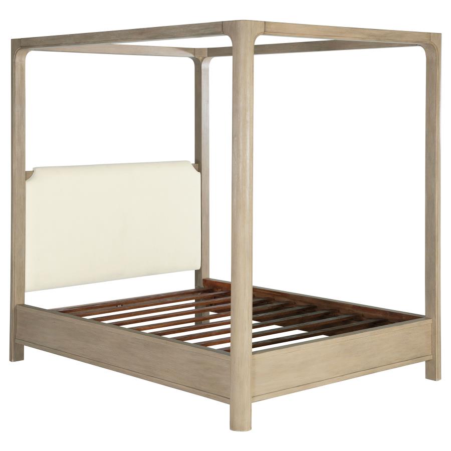 Solano 85-inch Queen Canopy Bed Weathered Mango 222520Q