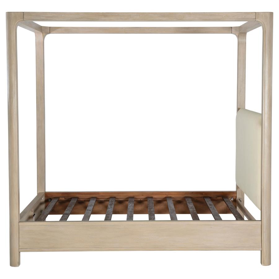 Solano 85-inch Queen Canopy Bed Weathered Mango 222520Q