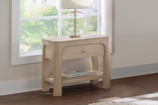 Solano 1-drawer Nightstand Bedside Table Weathered Mango 222522
