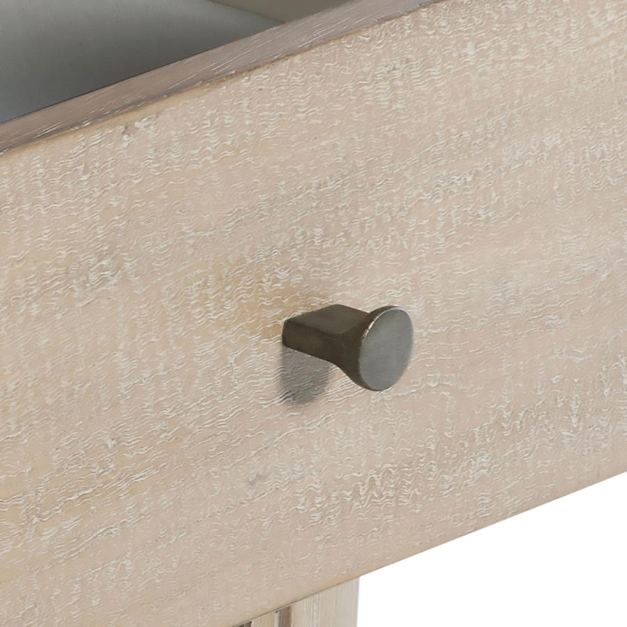 Solano 1-drawer Nightstand Bedside Table Weathered Mango 222522