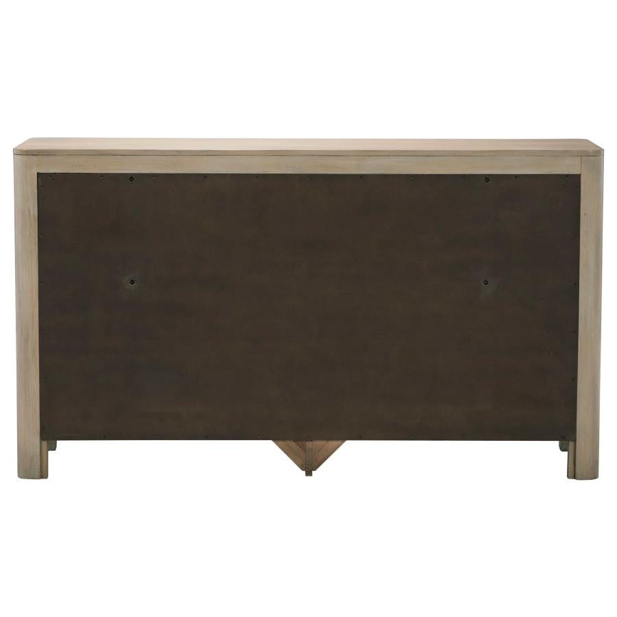 Solano 9-drawer Bedroom Dresser Cabinet Weathered Mango 222523
