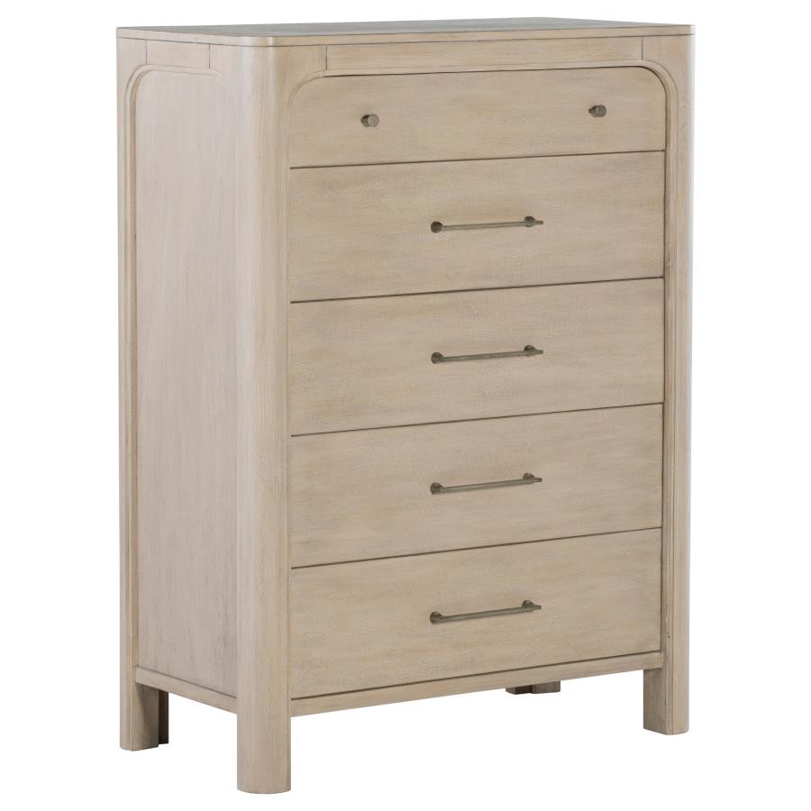 Solano 5-drawer Bedroom Chest of Drawers Weathered Mango 222525