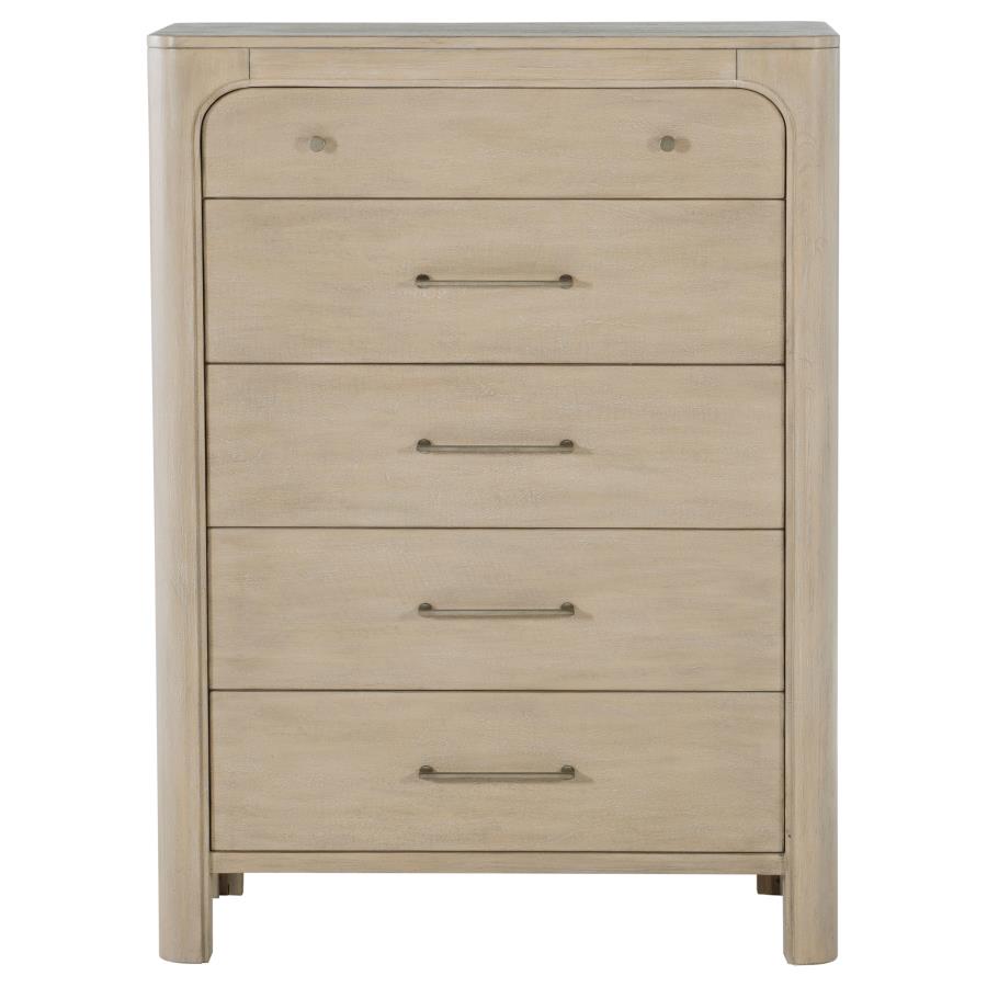 Solano 5-drawer Bedroom Chest of Drawers Weathered Mango 222525