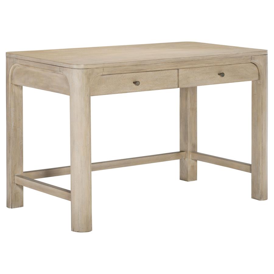Solano 2-drawer Makeup Table Vanity Desk Weathered Mango 222527