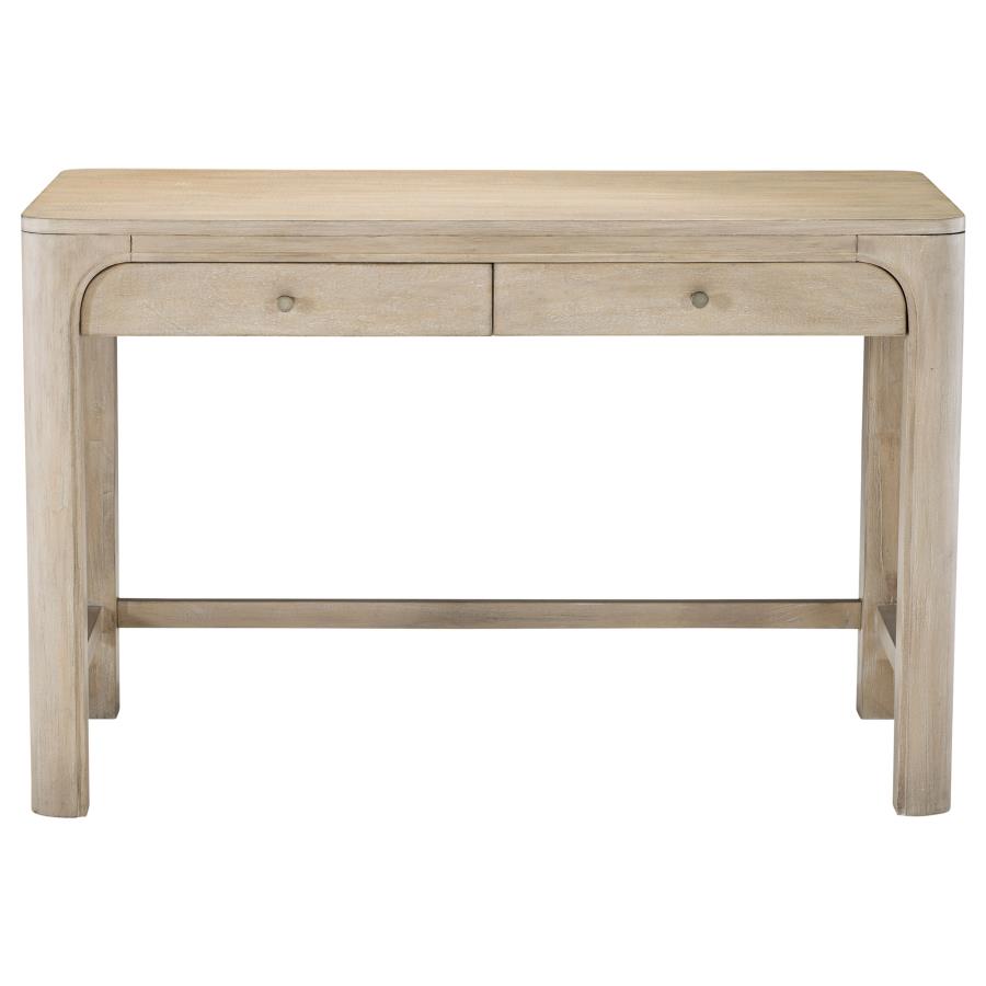 Solano 2-drawer Makeup Table Vanity Desk Weathered Mango 222527