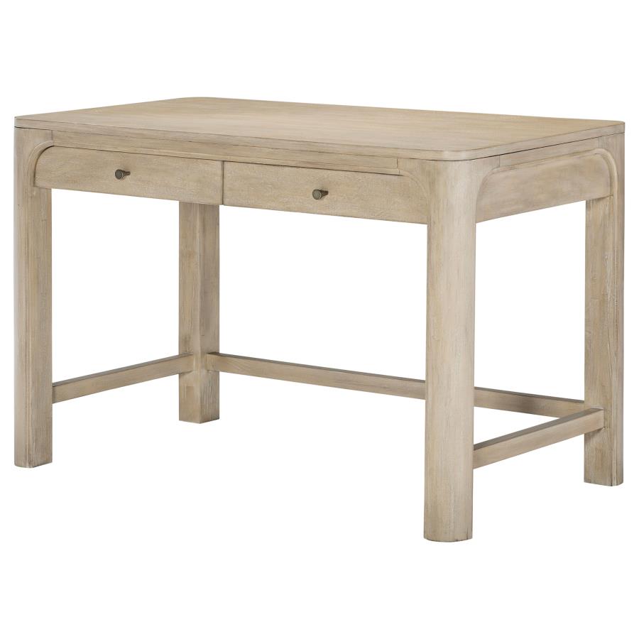 Solano 2-drawer Makeup Table Vanity Desk Weathered Mango 222527