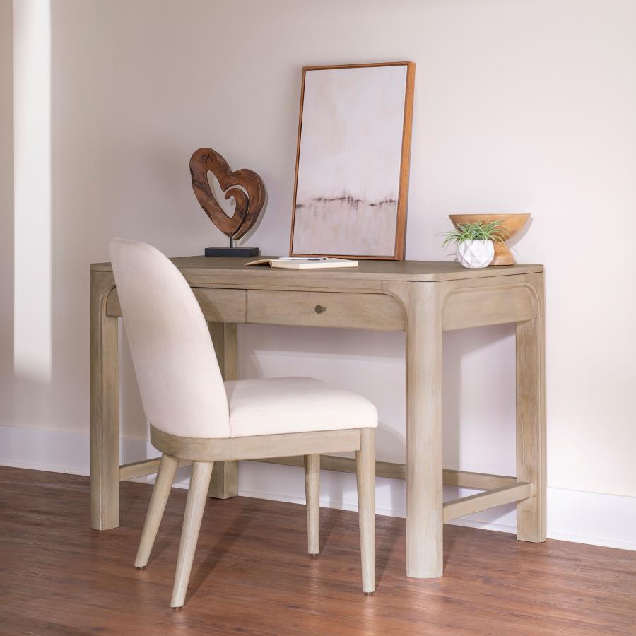 Solano 2-drawer Makeup Table Vanity Desk Weathered Mango 222527