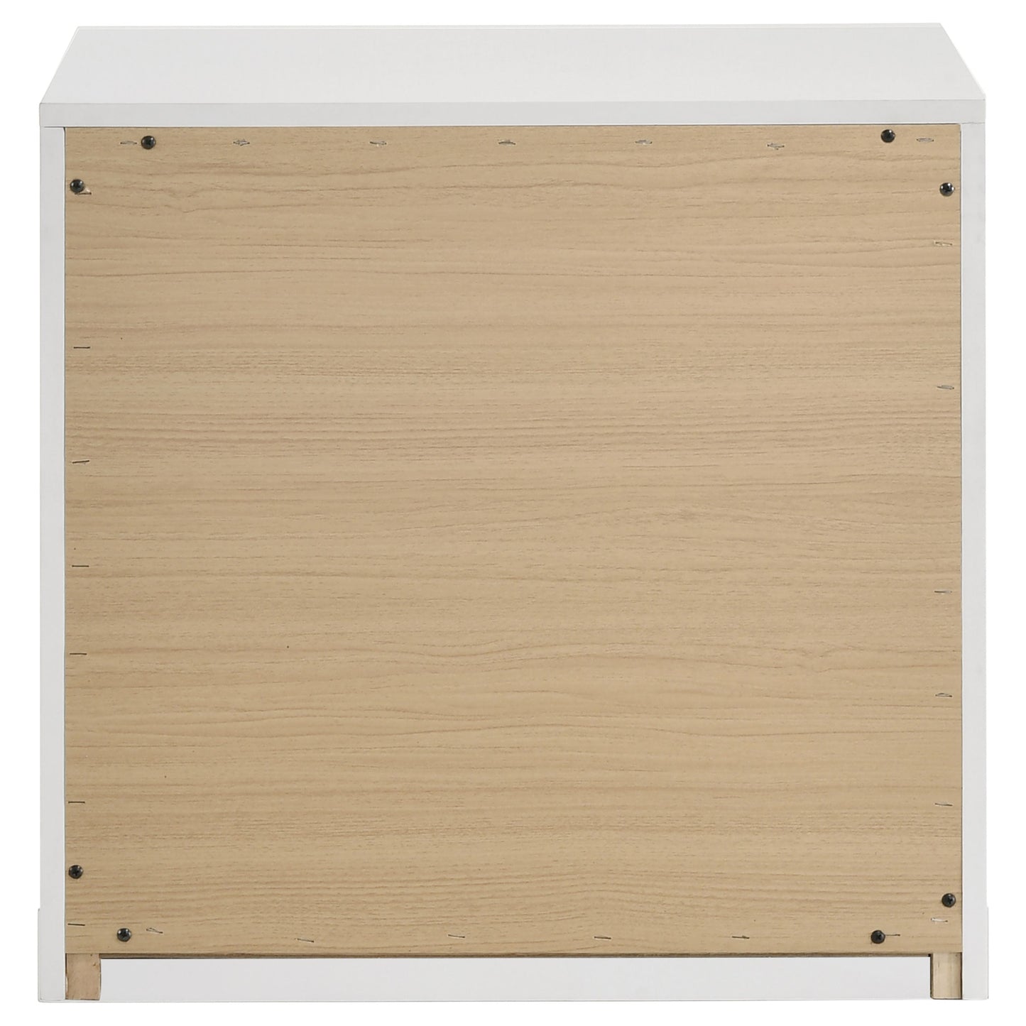Ines 2-drawer Nightstand Bedside Table White High 223092 - Venini Furniture 