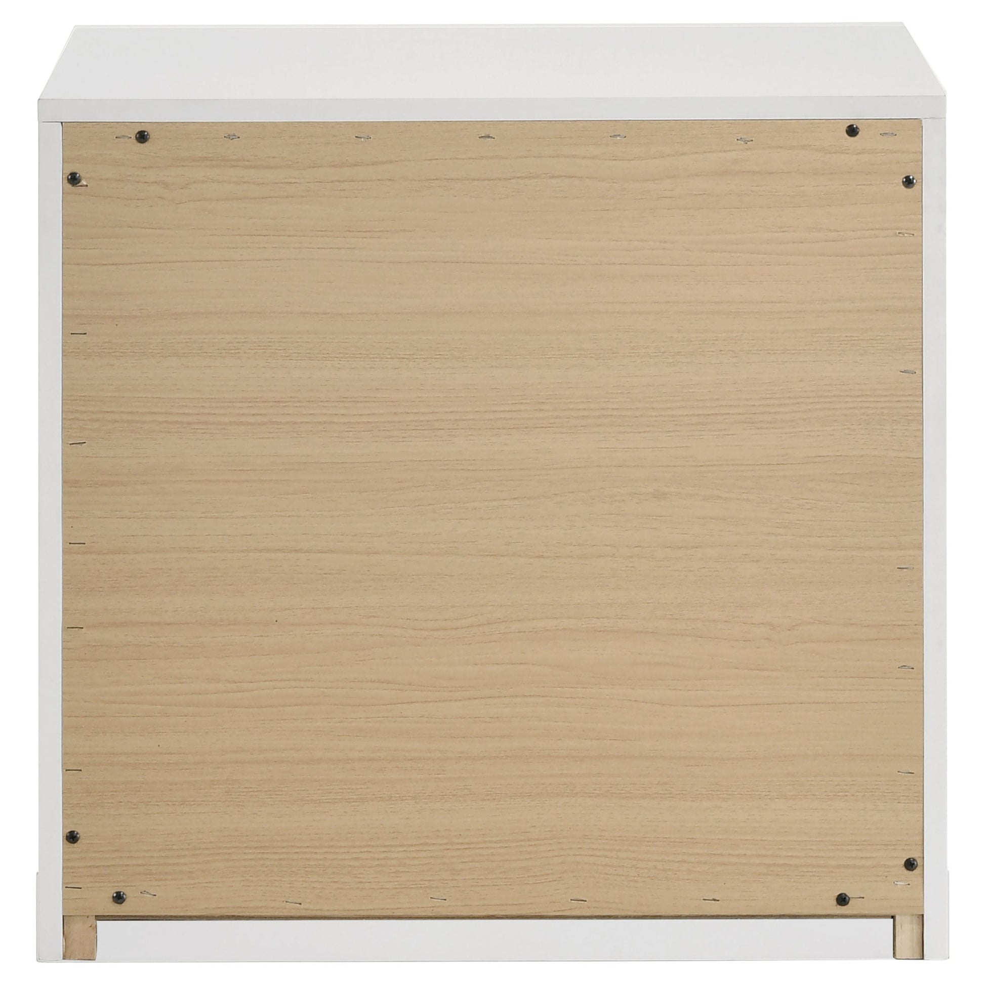 Ines 2-drawer Nightstand Bedside Table White High 223092 - Venini Furniture 