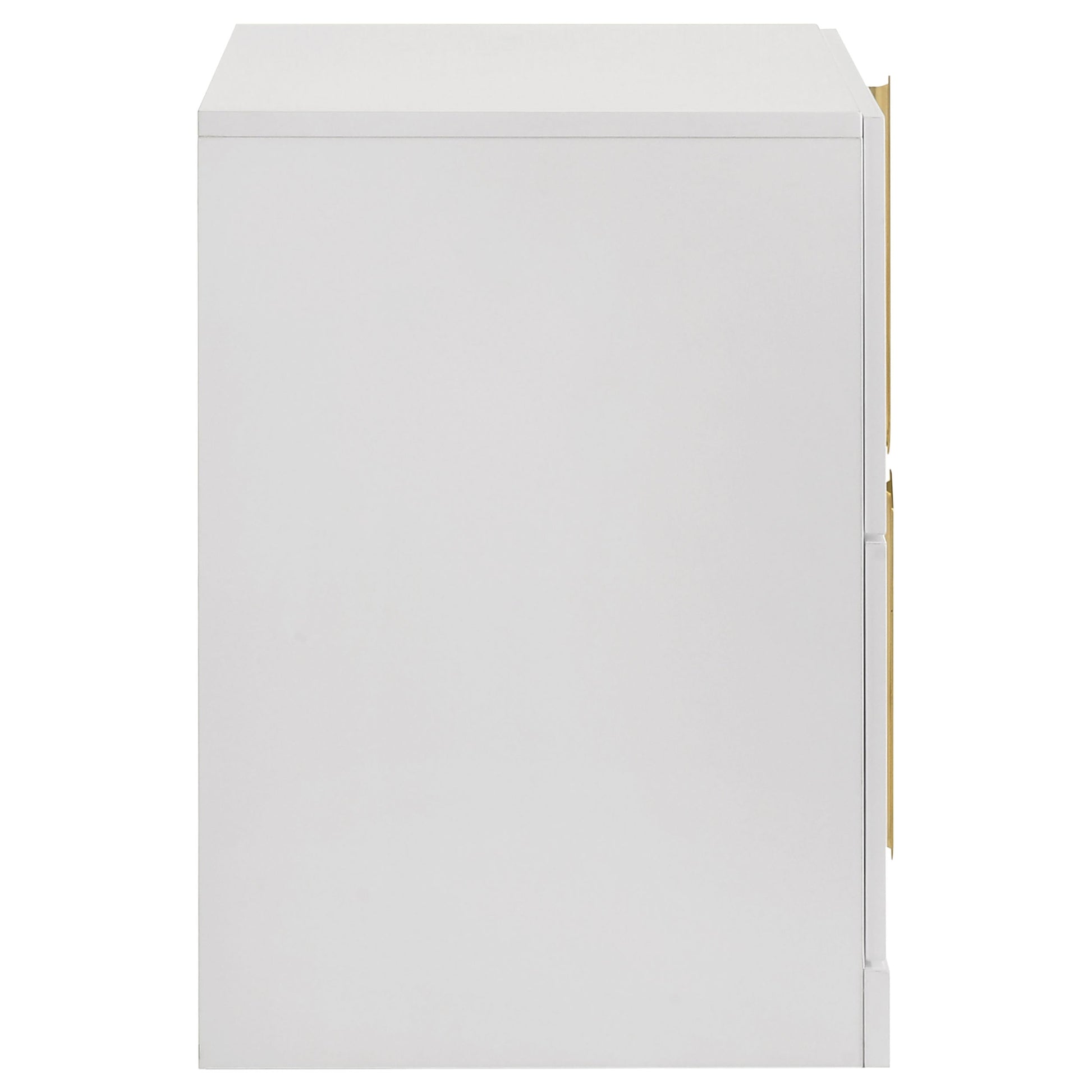 Ines 2-drawer Nightstand Bedside Table White High 223092 - Venini Furniture 