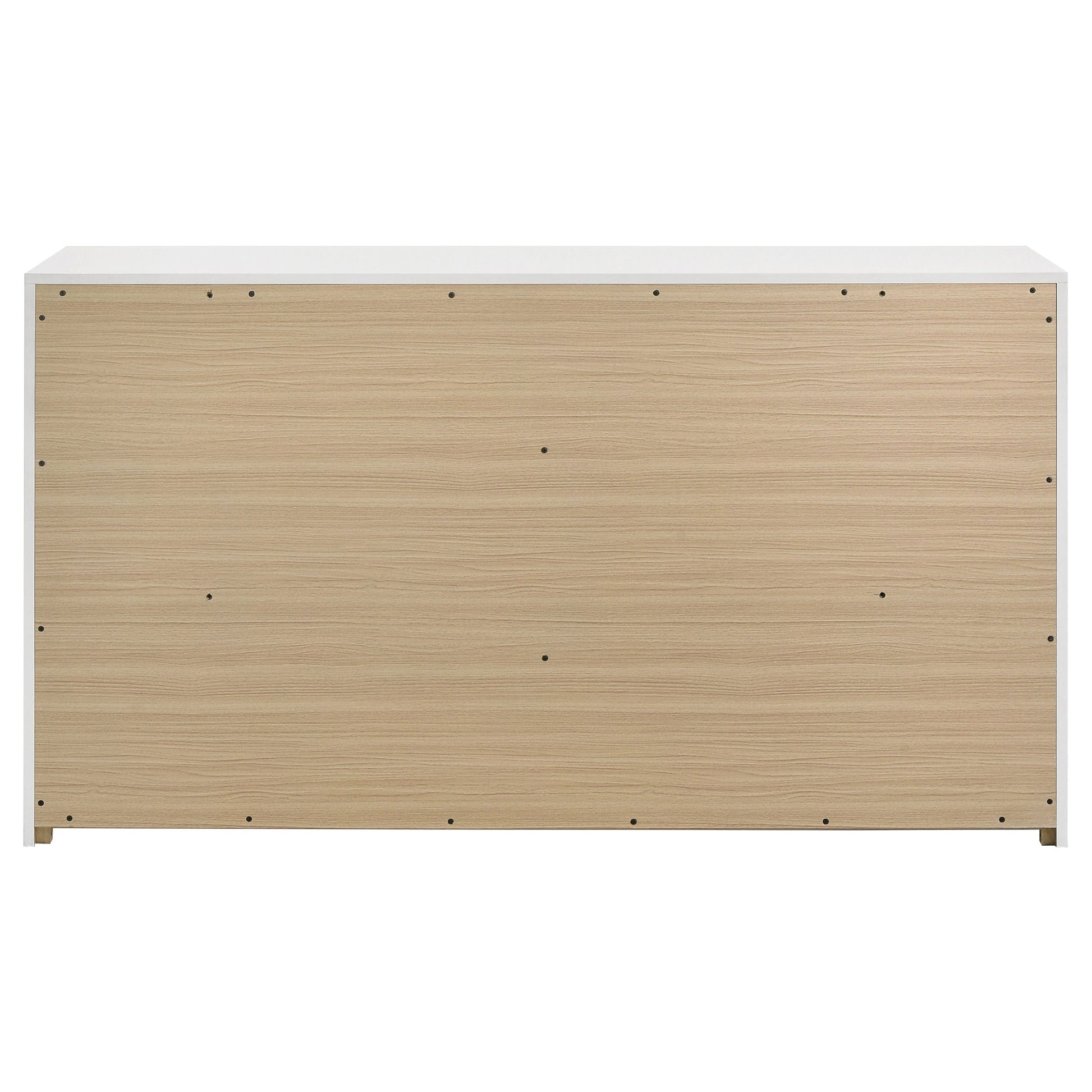 Ines 6-drawer Bedroom Dresser Cabinet White High 223093 - Venini Furniture 