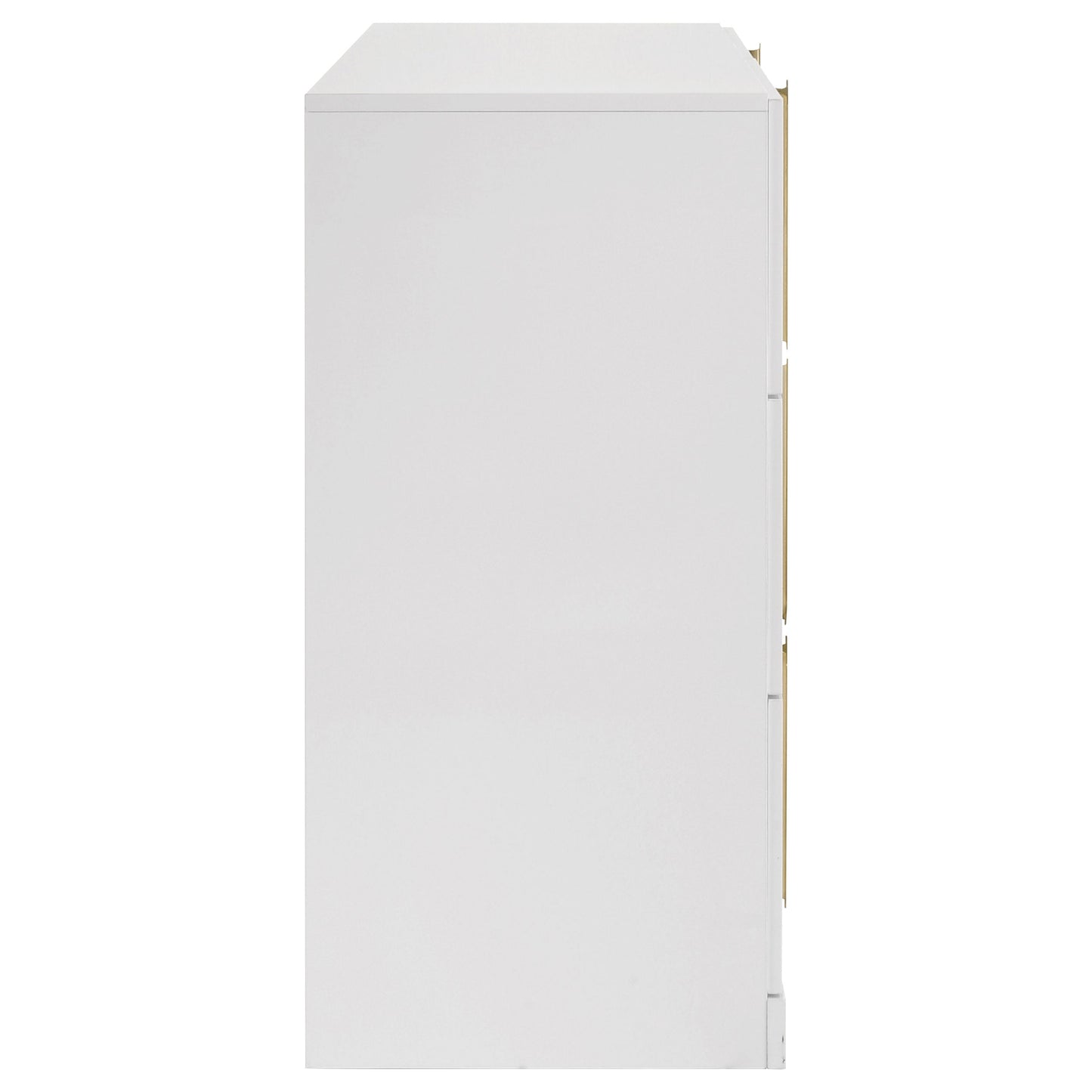 Ines 6-drawer Bedroom Dresser Cabinet White High 223093 - Venini Furniture 