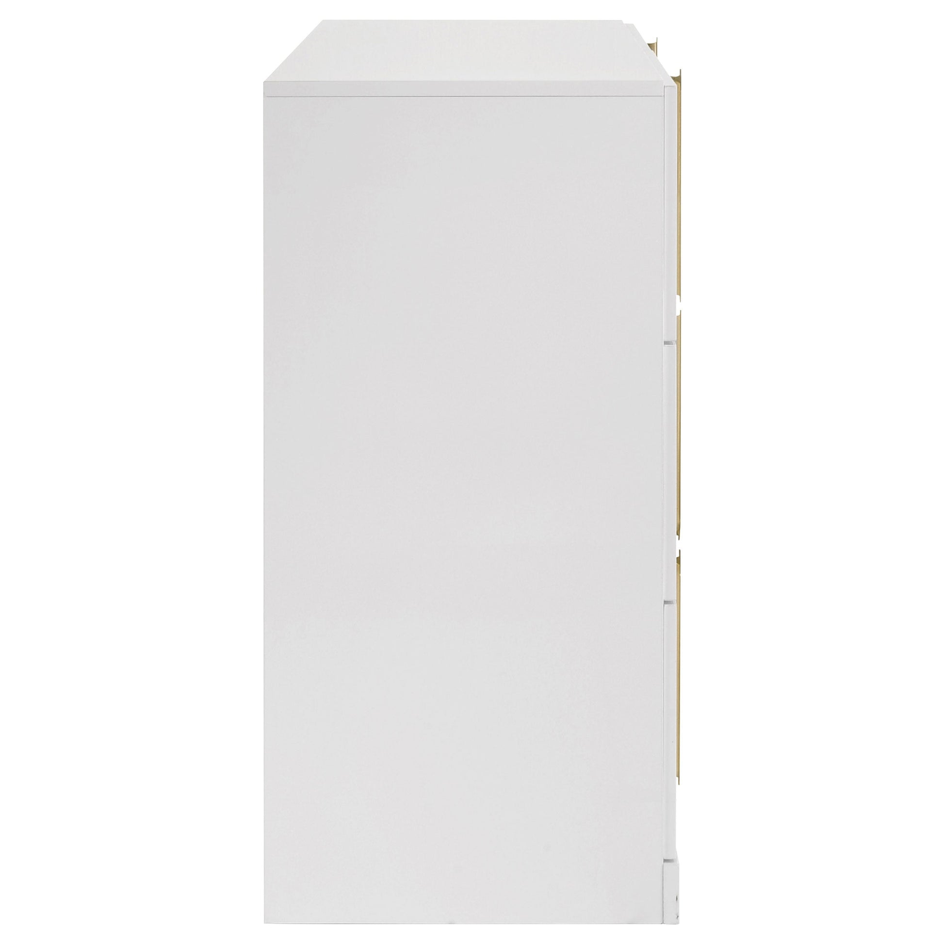 Ines 6-drawer Bedroom Dresser Cabinet White High 223093 - Venini Furniture 