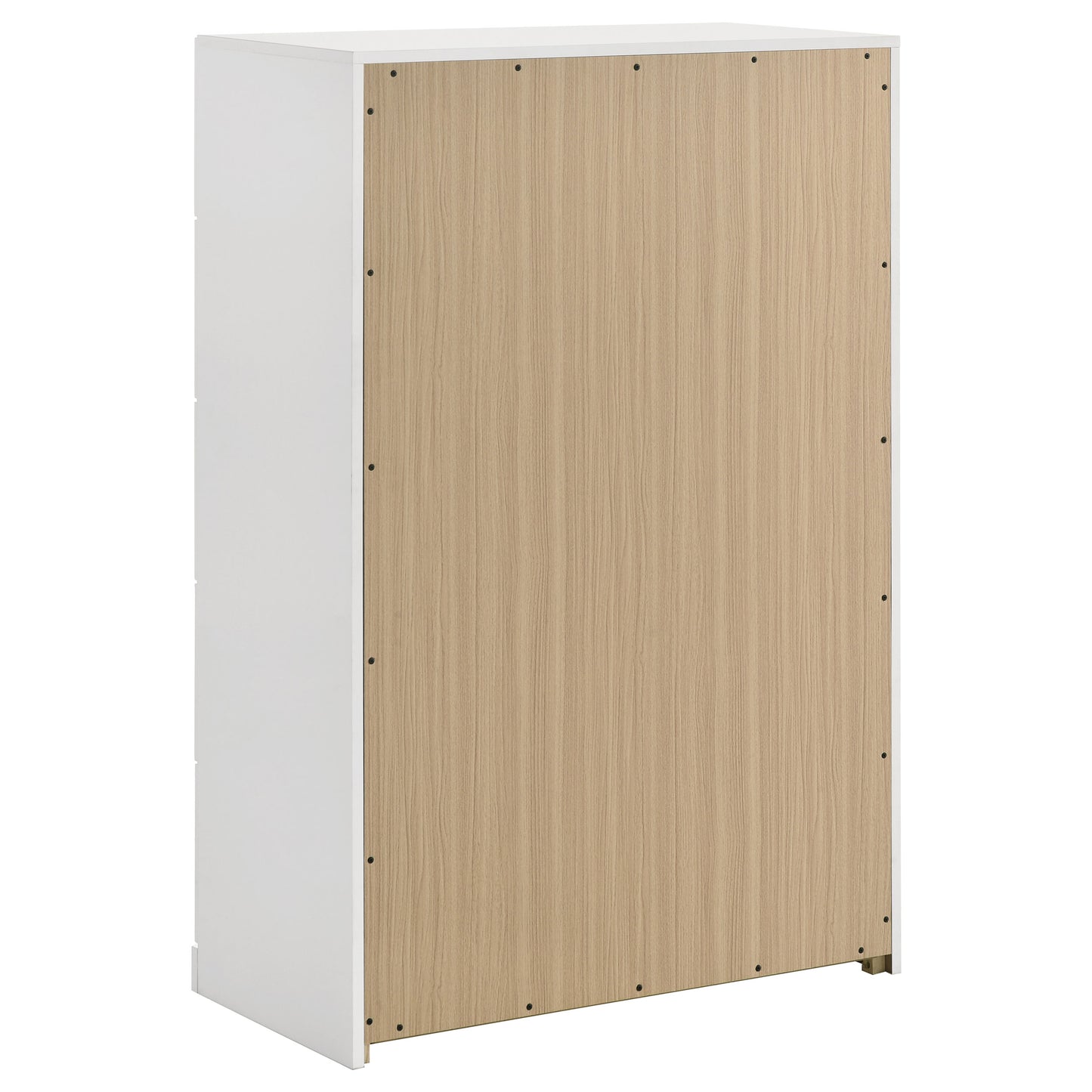 Ines 5-drawer Bedroom Chest of Drawers White High Gloss 223095