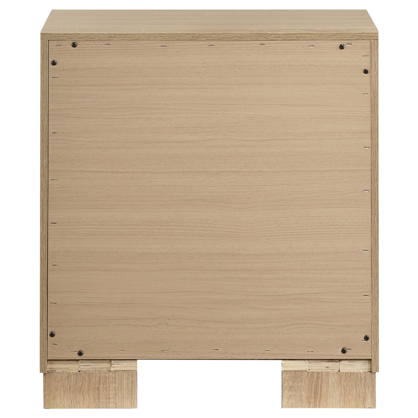 Arielle 2-Drawer Nightstand with Concealed Casters Light Oak 223112